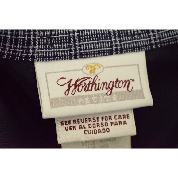 Vintge 90s Blue Plaid Oversized Blazer | size S‎ - Picture 8 of 10